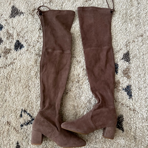 Stuart Weitzman OTK Genna 80 Suede Boots Size 6 NEW - Picture 10 of 11